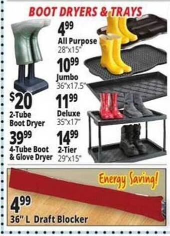 Ocean State Job Lot Boot dryers & trays offer
