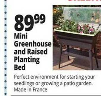 Ocean State Job Lot Mini greenhouse and raised planting bed offer