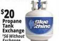 Ocean State Job Lot Propane tank exchange offer