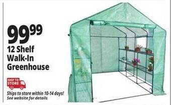 Ocean State Job Lot 12 shelf walk-in greenhouse offer