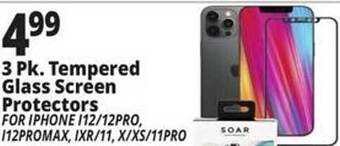 Ocean State Job Lot 3 pk. tempered glass screen protectors offer