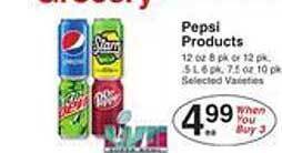 Price Chopper Pepsi products offer