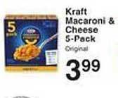 Price Chopper Kraft macaroni & cheese offer
