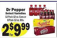 Sellers Bros Dr pepper select varieties offer
