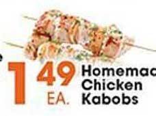 Village Market Food Centers Homemade chicken kabobs offer
