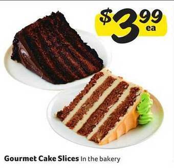 Winn Dixie Gourmet cake slices offer