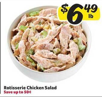 Winn Dixie Rotisserie chicken salad offer