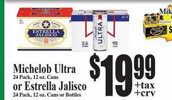 Baja Ranch Michelob ultra or estrella jalisco offer
