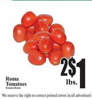 Baja Ranch Roma tomatoes offer