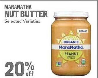 New Seasons Market Maranatha nut butter offer
