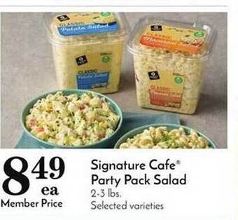 Pavilions Signature cafe party pack salad offer