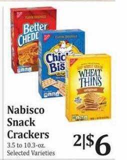 Rosauers Nabisco snack crackers offer