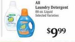 Rosauers All laundry detergent offer