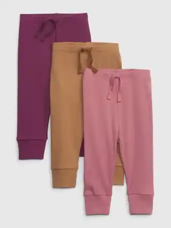 BabyGap Baby 100% organic cotton rib pants (3-pack) offer