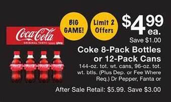 Fairway Store Market Coke offer