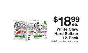 Fairway Store Market White claw hard seltzer offer