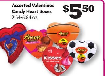 Family Dollar Assorted valentine's candy heart boxes offer