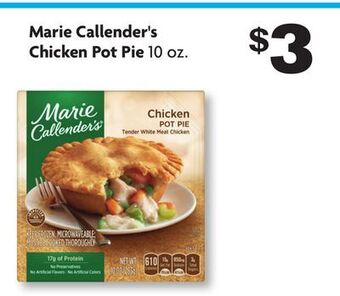 Family Dollar Marie callender's chicken pot pie offer