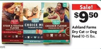 Family Dollar Ashland farms dry cat or dog food offer