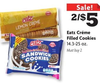 Family Dollar Eatz créme filled cookies offer