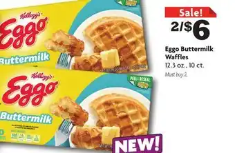 Family Dollar Eggo buttermilk waffles offer