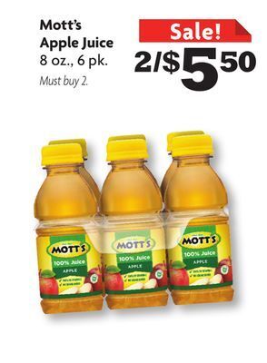 Family Dollar Mott's apple juice offer
