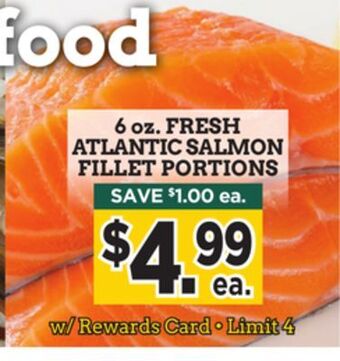 Dearborn Market Fresh atlantic salmon fillet portions offer