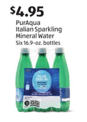 Aldi Puraqua italian sparkling mineral water offer