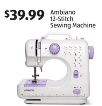Aldi Ambiano 12-stitch sewing machine offer