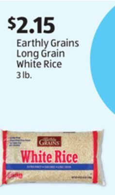 Aldi Earthly grains long grain white rice offer