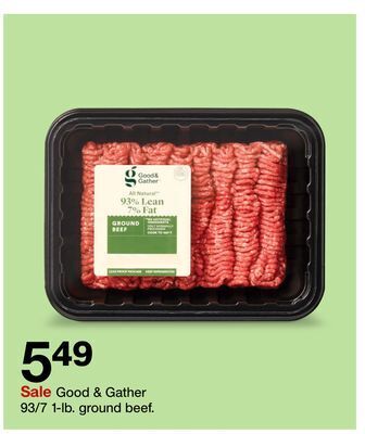 Target Good & gather 93/7 1-lb. ground beef offer