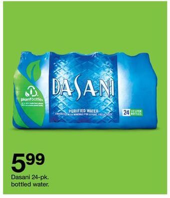 Target Dasani 24-pk. bottled water offer