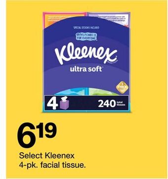 Target Select kleenex 4-pk. facial tissue offer