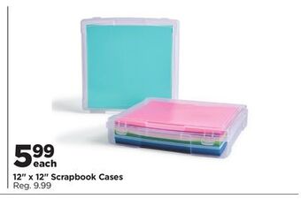 Michaels 12" x 12" scrapbook cases offer