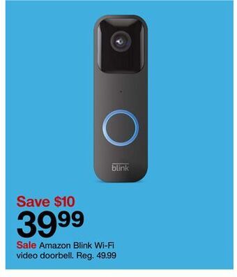 Target Amazon blink wi-fi video doorbell offer