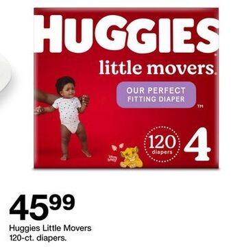 Target Huggies little movers 120-ct. diapers offer