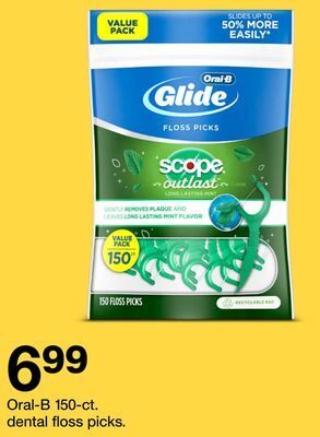 Target Oral-b 150-ct. dental floss picks offer