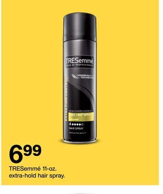 Target Tresemmé 11-oz. extra-hold hair spray offer