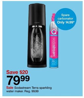 Target Sodastream terra sparkling water maker offer
