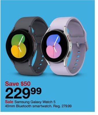 Target Samsung galaxy watch 5 40mm bluetooth smartwatch offer