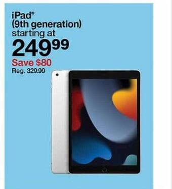 Target Ipad 9th generation offer