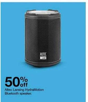 Target Altec lansing hydramotion bluetooth speaker offer