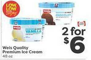 Weis Markets Weis quality premium ice cream offer