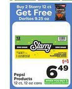 Weis Markets Pepsi products offer