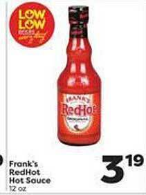 Weis Markets Frank's redhot hot sauce offer