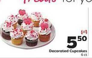 Weis Markets Decorated cupcakes offer