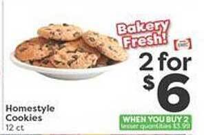 Weis Markets Homestyle cookies offer