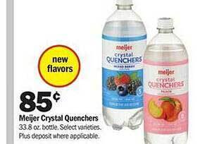 Meijer Meijer crystal quenchers offer