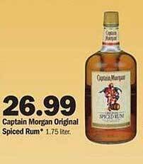 Meijer Captain morgan original spiced rum offer