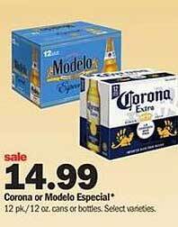 Meijer Corona or modelo especial offer